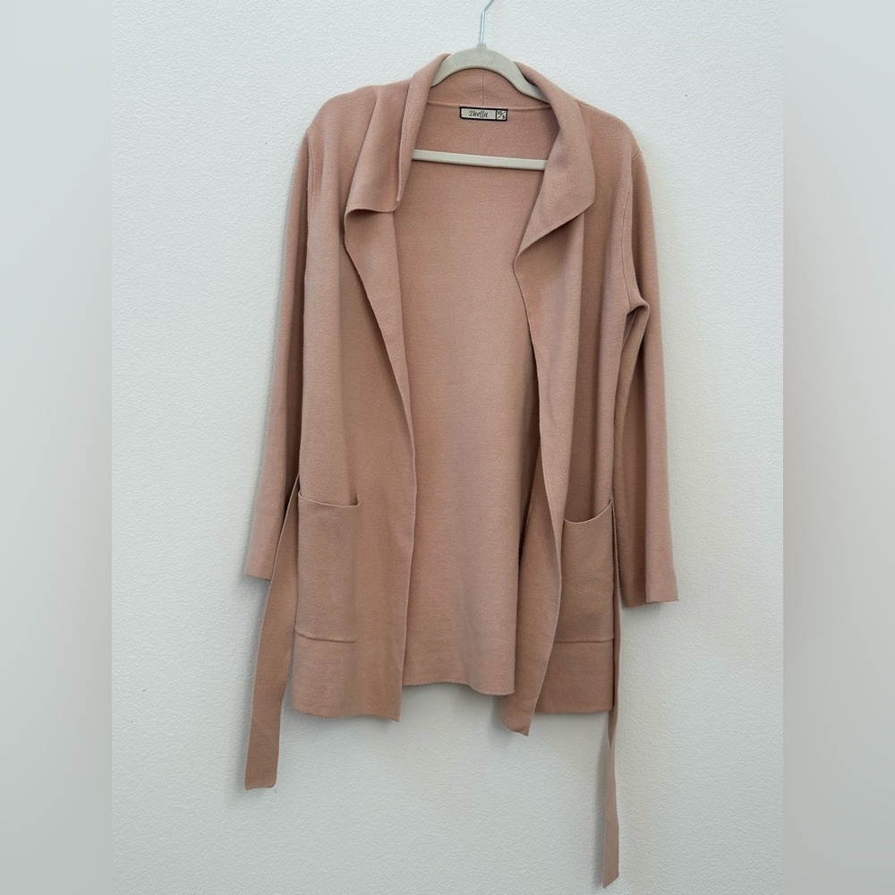 BEIGE CARDIGAN XS